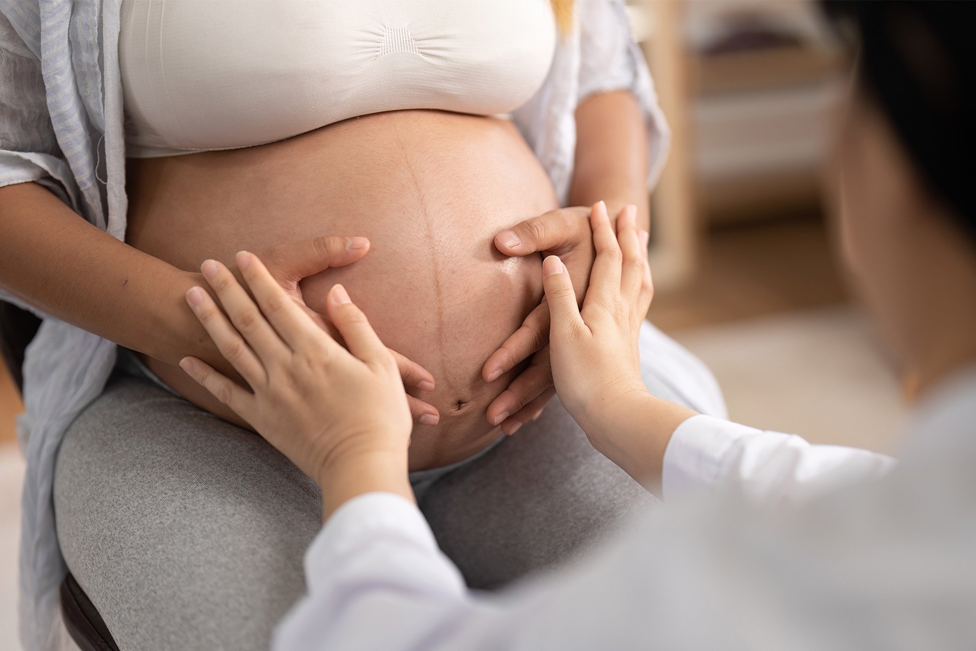 Barriga de embarazada.