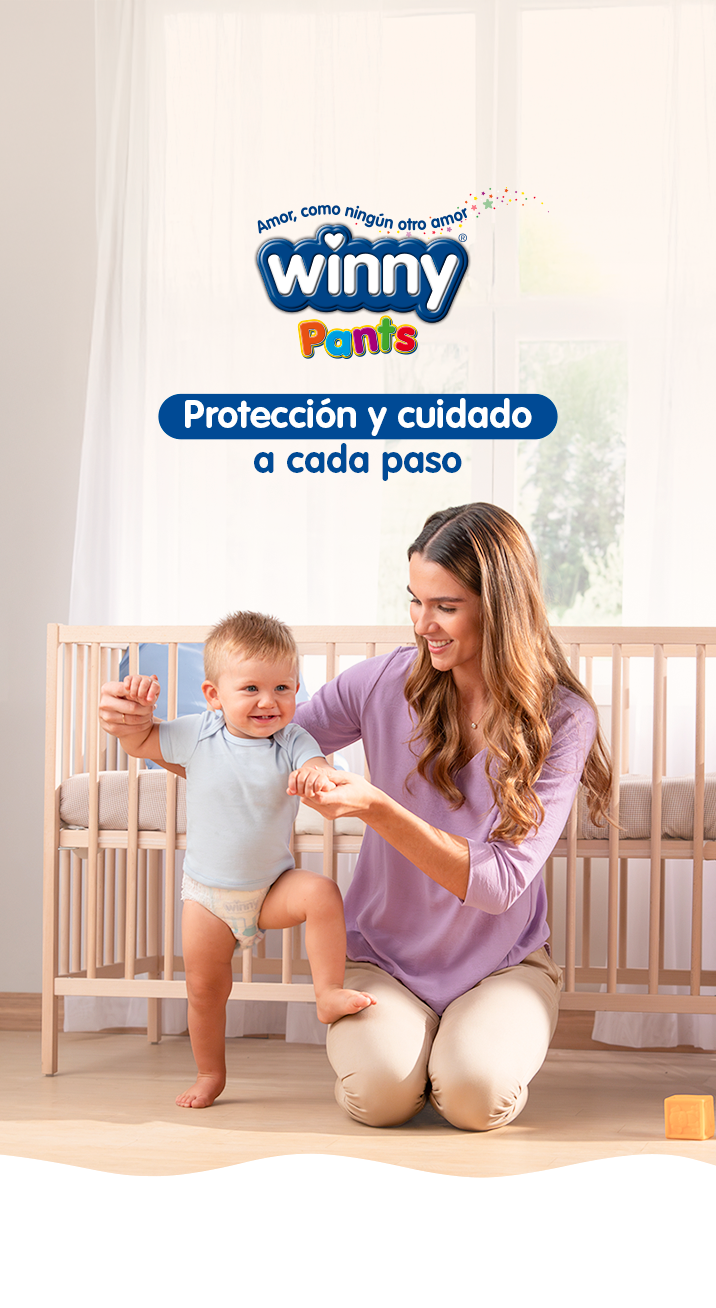 Bebé usando Winny Pants.
