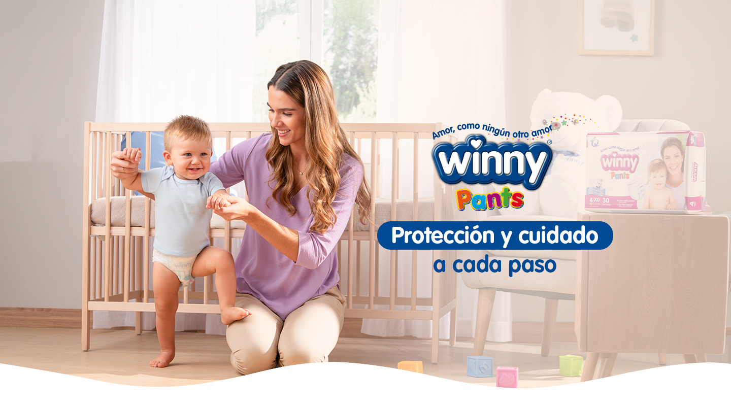 Bebé usando Winny Pants